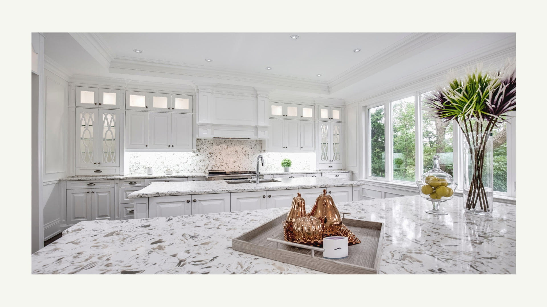 kitchen in a high end custom home